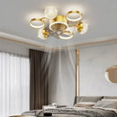 GobekUsa LED Ceiling Fans with Lights Remote Control for Indoor Lighting