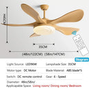 GobekUsa 58-Inch Black Ceiling Fan Light for Dining & Living Rooms has Strong Winds.