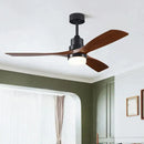 GobekUsa 42/52" DC Ceiling Fan with 3 ABS Blades, 35W Motor, 18W LED Light, Remote Control