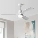 GobekUsa 42/52" DC Ceiling Fan with 3 ABS Blades, 35W Motor, 18W LED Light, Remote Control