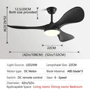 GobekUsa 52-Inch Modern LED Ceiling Fan Light with Strong Winds and Mute Operation