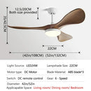 GobekUsa 52-Inch Modern LED Ceiling Fan Light with Strong Winds and Mute Operation