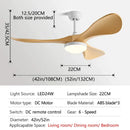 GobekUsa 52-Inch Modern LED Ceiling Fan Light with Strong Winds and Mute Operation