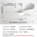 GobekUsa 52-Inch Modern LED Ceiling Fan Light with Strong Winds and Mute Operation