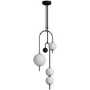 GobekUsa Glass Suspension Kitchen Island Chandelier Ceiling Pendant - Modern Living Room Hanging Light