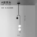 GobekUsa Glass Suspension Kitchen Island Chandelier Ceiling Pendant - Modern Living Room Hanging Light