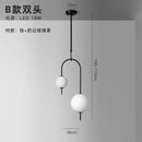 GobekUsa Glass Suspension Kitchen Island Chandelier Ceiling Pendant - Modern Living Room Hanging Light