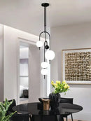 GobekUsa Glass Suspension Kitchen Island Chandelier Ceiling Pendant - Modern Living Room Hanging Light