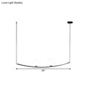 GobekUsa Modern Metal Chandelier: 2/3-Light Bubble Island Light in Black/Gold - Simple and Stylish