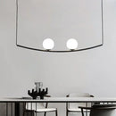 GobekUsa Modern Metal Chandelier: 2/3-Light Bubble Island Light in Black/Gold - Simple and Stylish