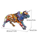 GobekUsa Bull Statue Feng Shui Luxury Resin Sculpture Home Decor Miniature Art Objects
