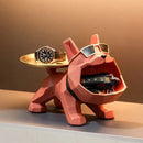 GobekUsa Bulldog Butler Tray Key Holder Storage Home Decor Statue Sculpture