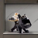 GobekUsa Bulldog Butler Tray Key Holder Storage Home Decor Statue Sculpture