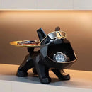 GobekUsa Bulldog Butler Tray Key Holder Storage Home Decor Statue Sculpture