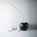 GobekUsa Black Cherry Resin Sculpture Abstract Fruit Home Decor Figurine