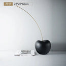 GobekUsa Black Cherry Resin Sculpture Abstract Fruit Home Decor Figurine
