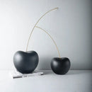 GobekUsa Black Cherry Resin Sculpture Abstract Fruit Home Decor Figurine