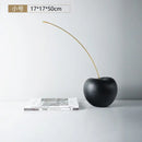 GobekUsa Black Cherry Resin Sculpture Abstract Fruit Home Decor Figurine