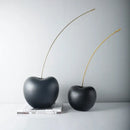 GobekUsa Black Cherry Resin Sculpture Abstract Fruit Home Decor Figurine
