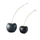 GobekUsa Black Cherry Resin Sculpture Abstract Fruit Home Decor Figurine