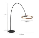 GobekUsa Circular Luminescence LED Floor Lamp for Living Room Bedroom Hotel Decor
