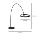 GobekUsa Circular Luminescence LED Floor Lamp for Living Room Bedroom Hotel Decor