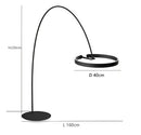 GobekUsa Circular Luminescence LED Floor Lamp for Living Room Bedroom Hotel Decor