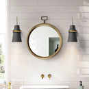 GobekUsa Modernism Tapered Sconce Light: Wall Mounted Lamp for Dining Room - Black/White/Blue