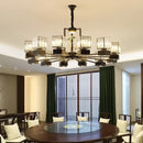 GobekUsa Crystal Dining Room Chandelier with Spotlights for Hotel Club Ballroom