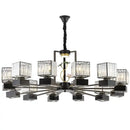 GobekUsa Crystal Dining Room Chandelier with Spotlights for Hotel Club Ballroom
