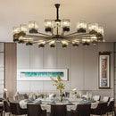 GobekUsa Crystal Dining Room Chandelier with Spotlights for Hotel Club Ballroom