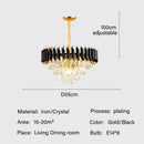 GobekUsa Crystal LED Pendant Chandelier: Modern Luxury Living Room Dining Lighting Fixture