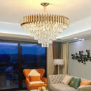 GobekUsa Crystal LED Pendant Chandelier: Modern Luxury Living Room Dining Lighting Fixture