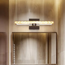GobekUsa Simple Crystal LED Vanity Wall Light - Sleek Chrome Wall Mounted Lighting