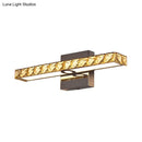 GobekUsa Simple Crystal LED Vanity Wall Light - Sleek Chrome Wall Mounted Lighting