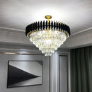 GobekUsa Crystal Pendant Chandelier - Modern Luxury LED Lighting for Living, Dining, Bedroom