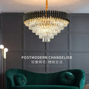 GobekUsa Crystal Pendant Chandelier - Modern Luxury LED Lighting for Living, Dining, Bedroom
