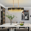 GobekUsa Crystal Pendant Chandelier - Modern Luxury LED Lighting for Living, Dining, Bedroom