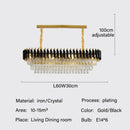 GobekUsa Crystal Pendant Chandelier - Modern Luxury LED Lighting for Living, Dining, Bedroom