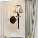 GobekUsa Modern Conical Crystal Wall Light with Gold Finish - Stylish Lighting Fixture for Living Room