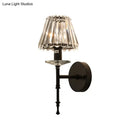 GobekUsa Modern Conical Crystal Wall Light with Gold Finish - Stylish Lighting Fixture for Living Room