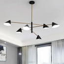 GobekUsa Cone Shade Chandelier: Minimalist Nordic Design for Living and Dining Rooms