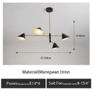 GobekUsa Cone Shade Chandelier: Minimalist Nordic Design for Living and Dining Rooms