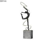 GobekUsa Gymnast Figures Statue Resin Sculpture Room Decor Abstract Athlete Aesthetics