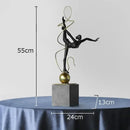 GobekUsa Gymnast Figures Statue Resin Sculpture Room Decor Abstract Athlete Aesthetics