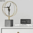 GobekUsa Gymnast Figures Statue Resin Sculpture Room Decor Abstract Athlete Aesthetics