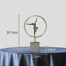 GobekUsa Gymnast Figures Statue Resin Sculpture Room Decor Abstract Athlete Aesthetics