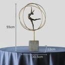GobekUsa Gymnast Figures Statue Resin Sculpture Room Decor Abstract Athlete Aesthetics