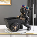GobekUsa Dog Statue Resin Art Sculpture Figurine Home Study Decoration Ornament
