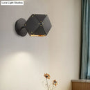 GobekUsa Modern Metal Geometric Wall Light Sconce - Black 1-Light Fixture for Dining Room